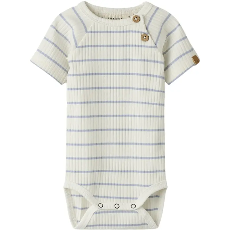 Lil'atelier Coconut Milk Zen Blue Nbmkail Ss Slim Body Lil Noos 1