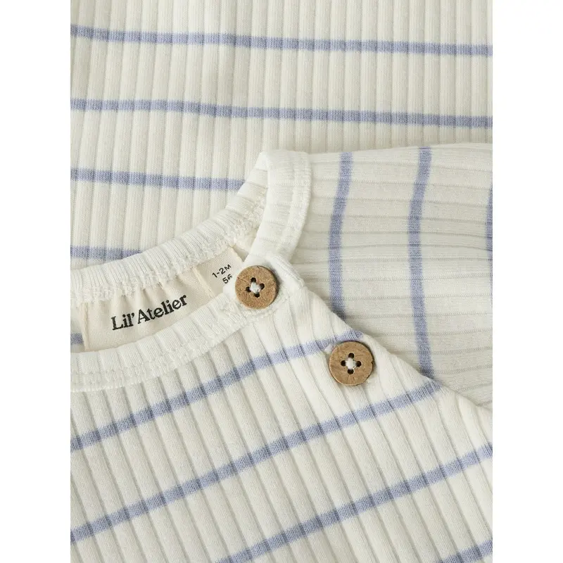 Lil'atelier Coconut Milk Zen Blue Nbmkail Ss Slim Body Lil Noos 2