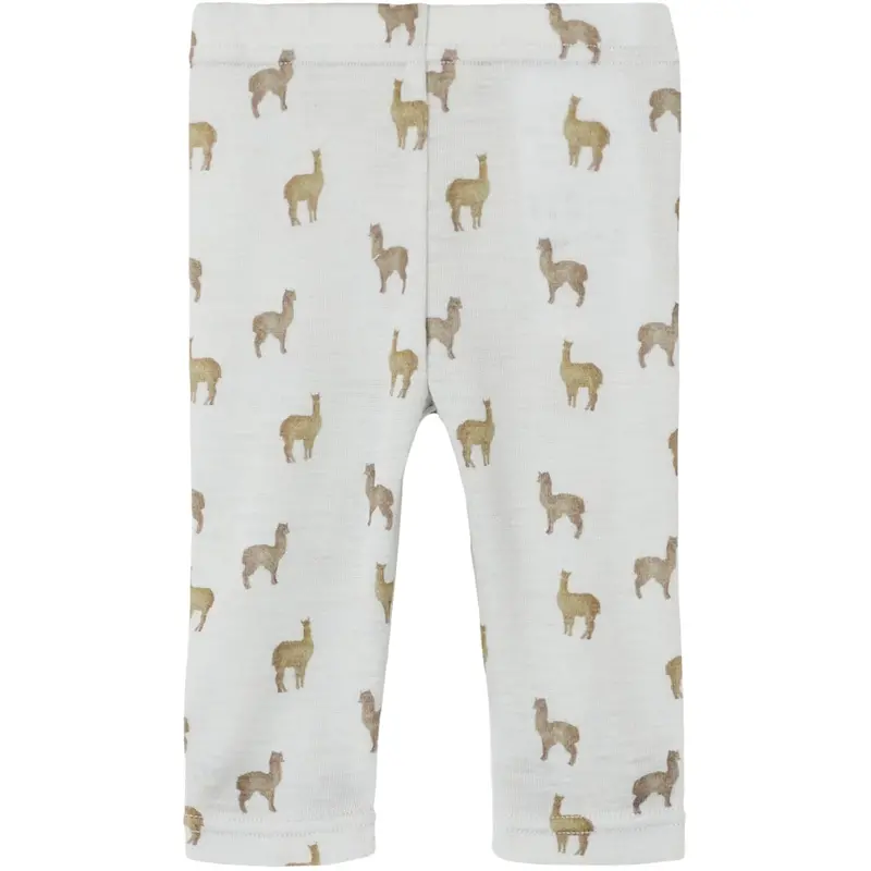 Lil'atelier Gray Dawn Lama Nbmnoel Nor Wool Slim Leggings Lil 1
