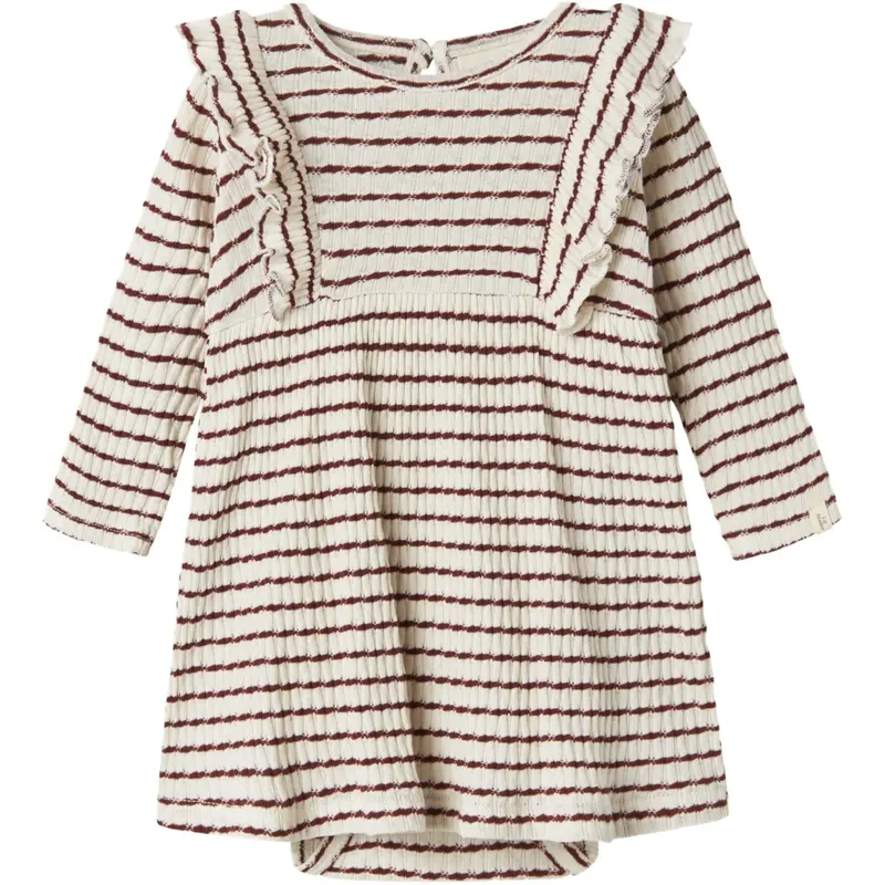 Lil'atelier Hot Chocolate Nbfosophia Ls Body Dress Lil 1