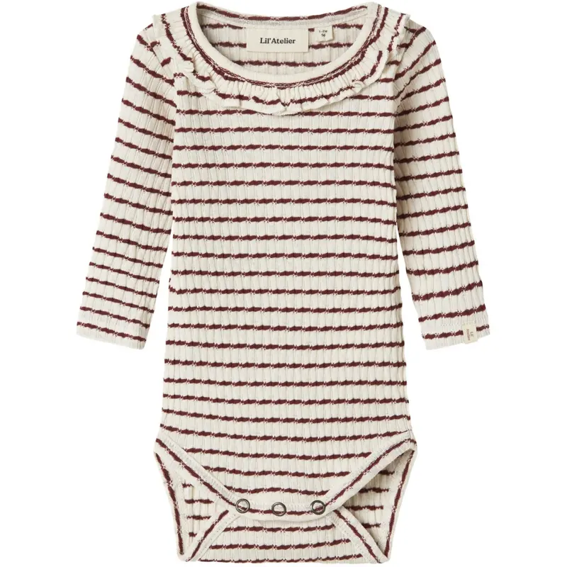 Lil'atelier Hot Chocolate Nbfosophia Ls Slim Body Lil 1