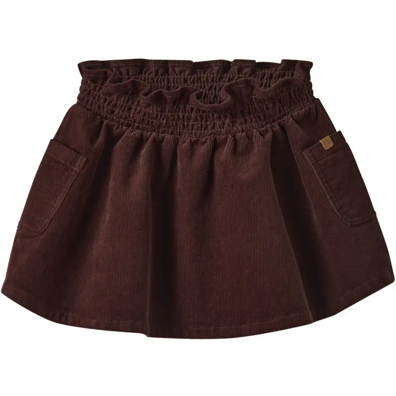 Lil'atelier Hot Chocolate Nmfobert Cord Skirt 4122-Hg Lil 1