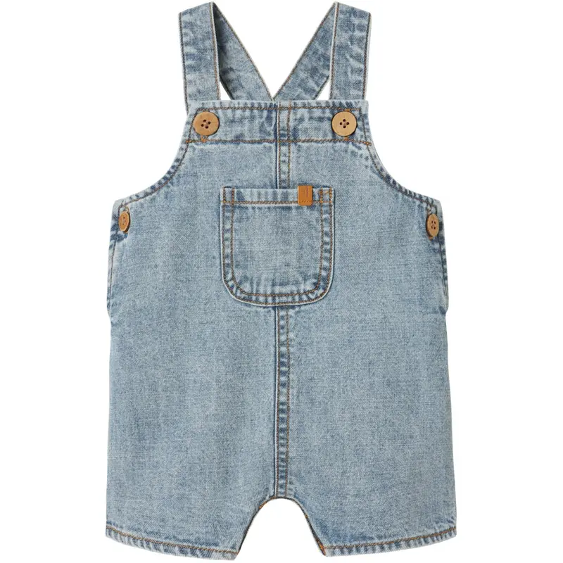 Lil'atelier Light Blue Denim Nbmhilbert Dnm Shortoverall 1118-Hl Lil 1