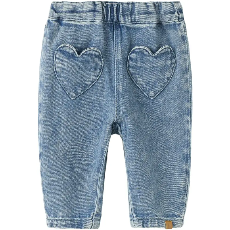 Lil'atelier Medium Blue Denim Nbflulia Baggy Dnm Jeans 4017-Cj S Lil 1