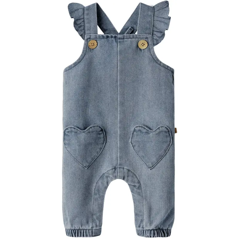 Lil'atelier Medium Blue Denim Nbflulia Loose Dnm Overall 4017-Cj Lil 1