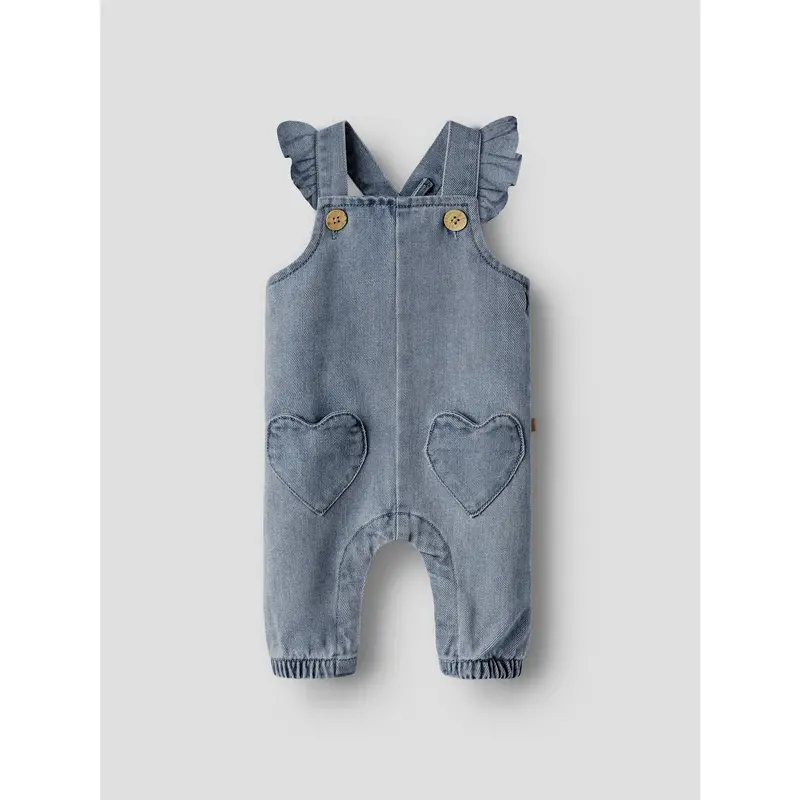 Lil'atelier Medium Blue Denim Nbflulia Loose Dnm Overall 4017-Cj Lil 3