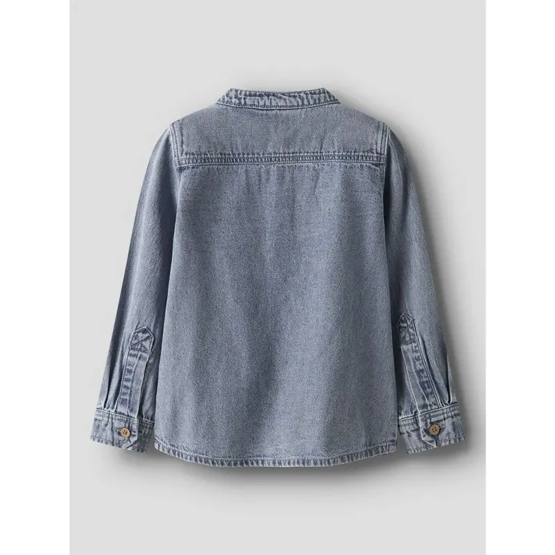 Lil'atelier Medium Blue Denim Nmmtaya Ls Loose Dnm Shirt 1166-Fd Lil 5