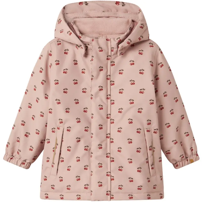 Lil'atelier Misty Rose Cherry Nmflasnow10 Jkt Fo Aop1 Lil 1