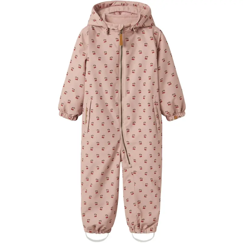 Lil'atelier Misty Rose Cherry Nmflasnow10 Snowsuit Aop Fo Lil 1