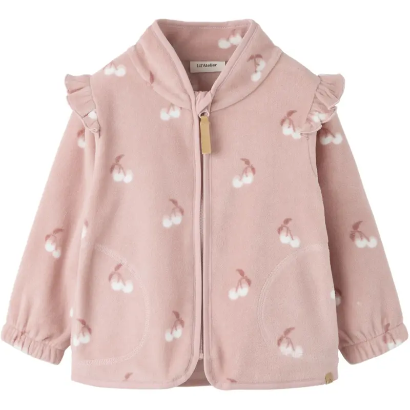 Lil'atelier Misty Rose Cherry Nmflaspektra Fleece Jacket Fo Lil 1