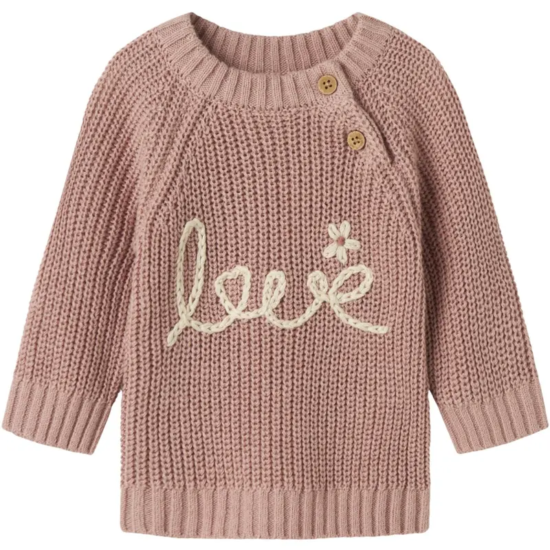 Lil'atelier Misty Rose Emlen Emb Knit 1