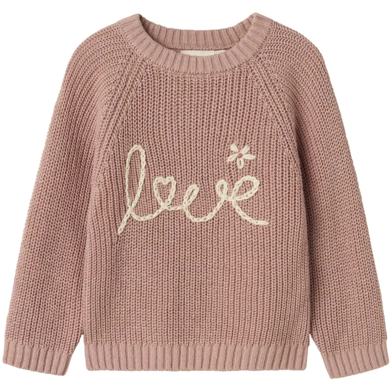 Lil'atelier Misty Rose Emlen Emb Knit 1