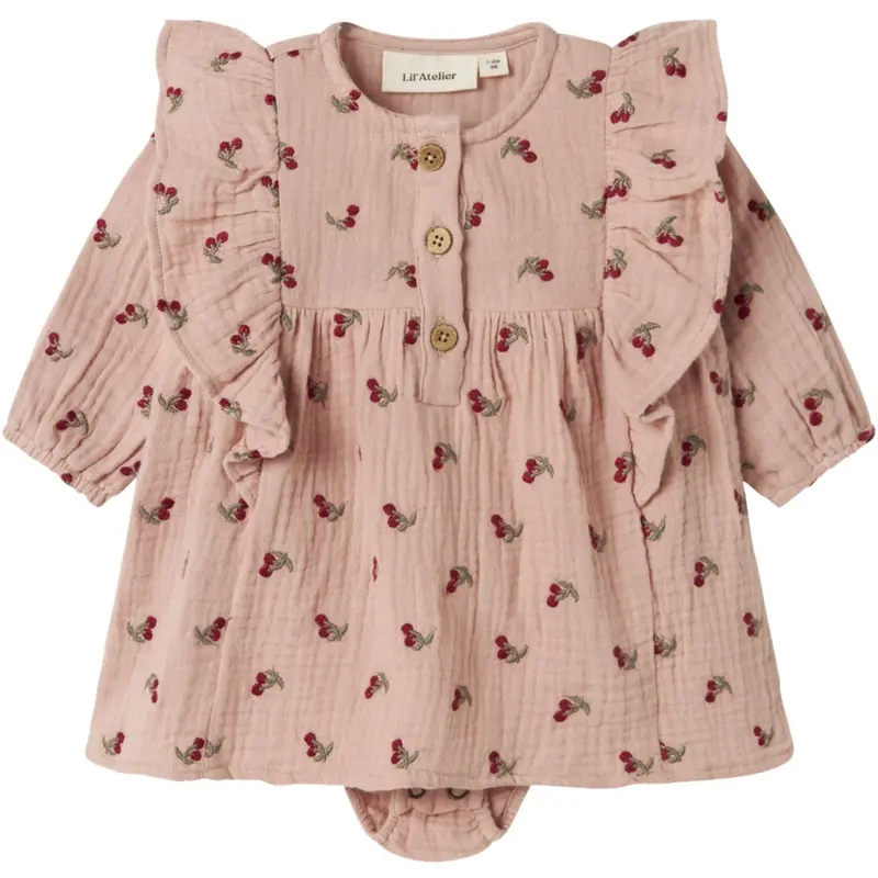 Lil'atelier Misty Rose Nbfkoala Ls Loose Body Dress Lil 1
