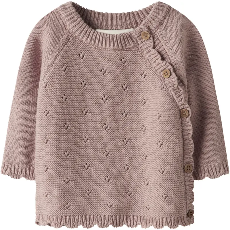 Lil'atelier Misty Rose Nbflaguna Ls Wrap Knit Lil Noos 1