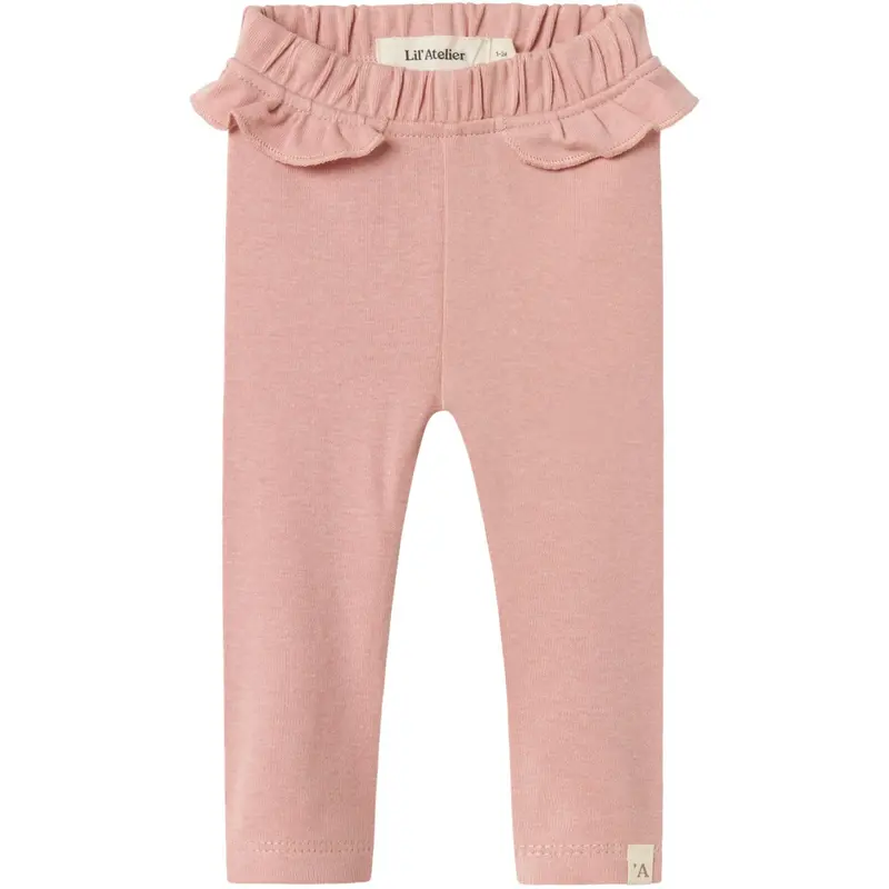 Lil'atelier Misty Rose Nbflalo Tip Slim Leggings Lil 1