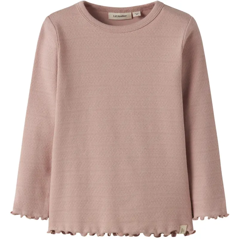 Lil'atelier Misty Rose Nmfdimia Ls Slim Top Lil 1