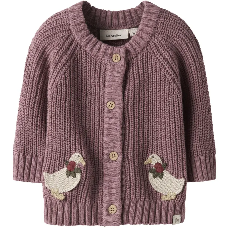 Lil'atelier Nostalgia Rose Nbfemlen Lak Ls Knit Card Lil 1