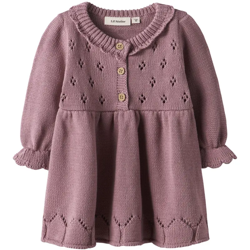 Lil'atelier Nostalgia Rose Nbframla Lia Ls Knit Dress Lil 1