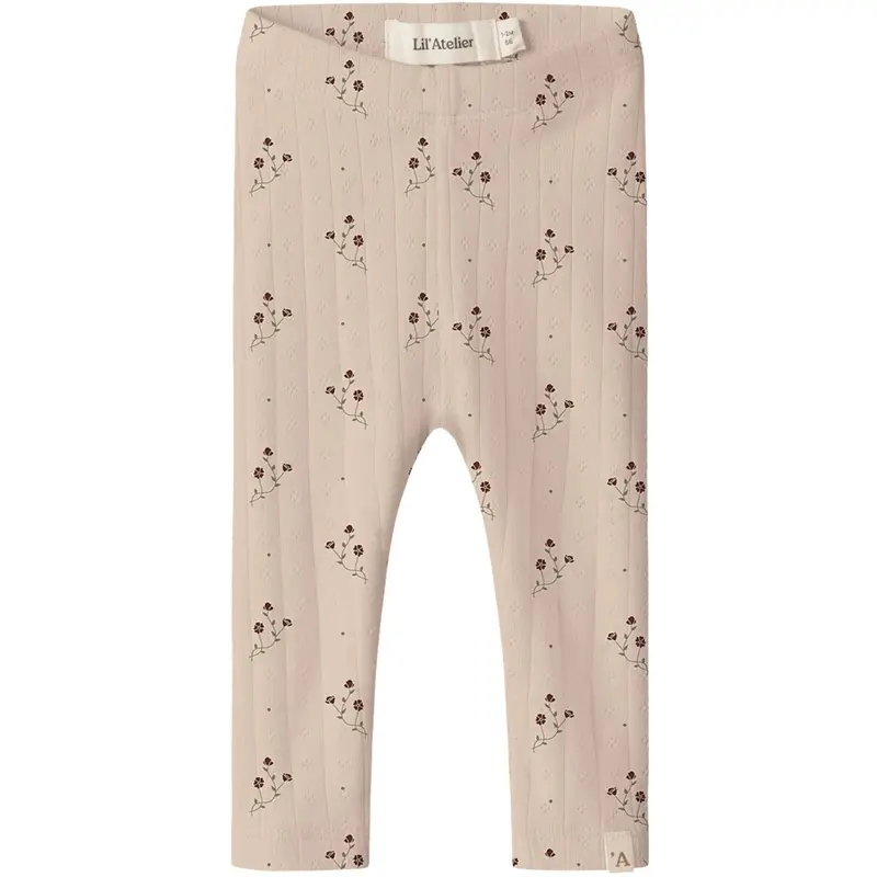 Lil'atelier Novelle Peach Flower Nbfrachello Ria Slim Leggings Lil 1