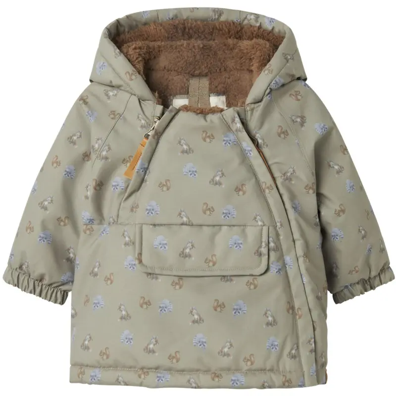 Lil'atelier Overland Trek Animals Nbmlasnow05 Jkt Aop Fo Lil 1