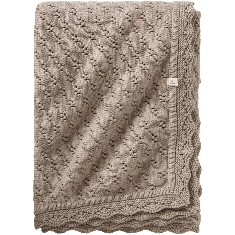 Lil'atelier Oxford Tan Melange Nbnnilio Knit Blanket Lil 1