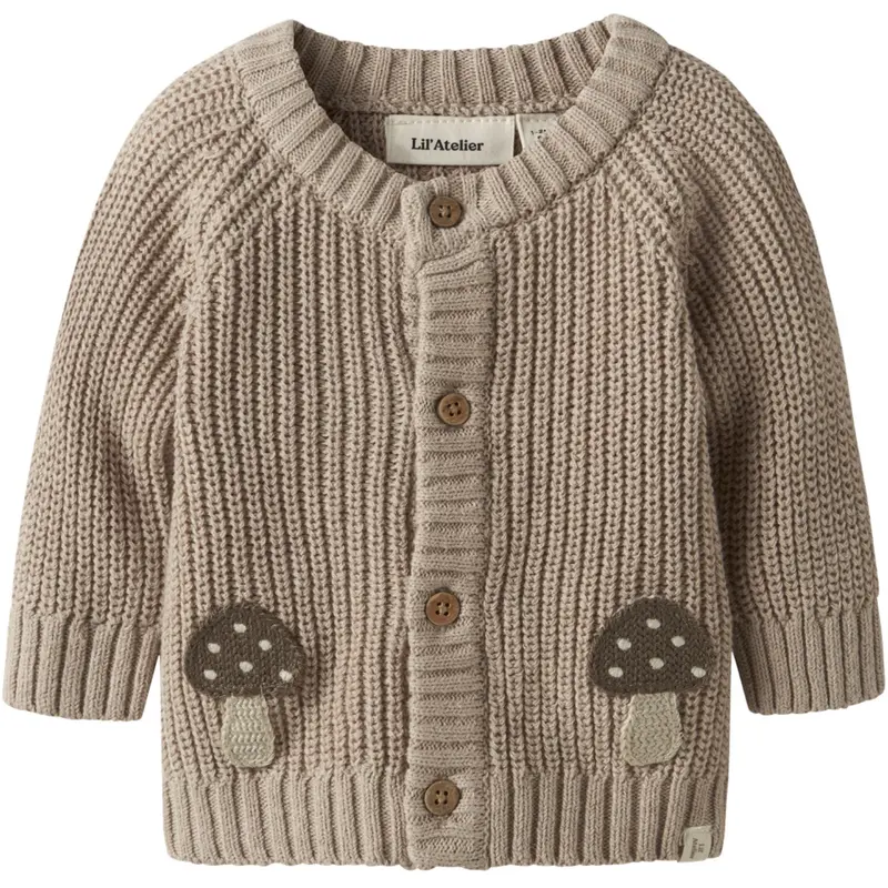 Lil'atelier Oxford Tan Nbmemlen Lak Ls Knit Card Lil 1
