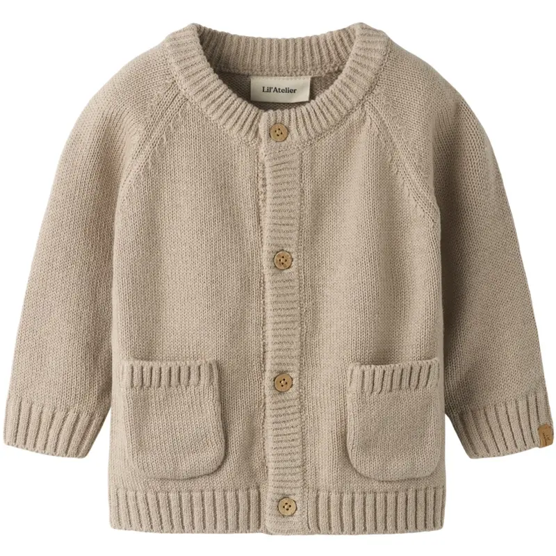 Lil'atelier Oxford Tan Nbmfogon Ls Knit Card Lil 1