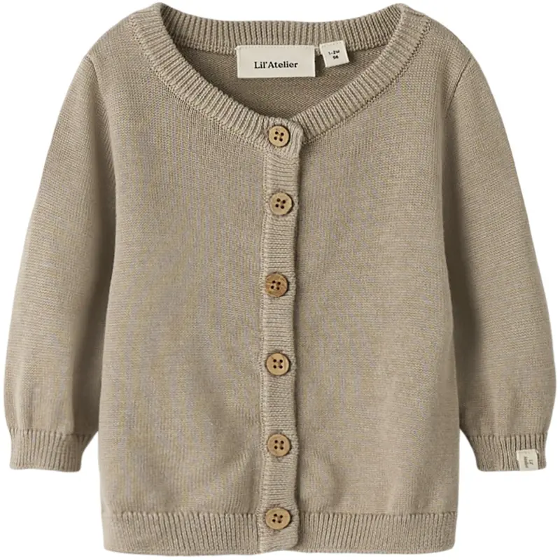 Lil'atelier Oxford Tan Nbnduno Ls Knit Card Lil 1