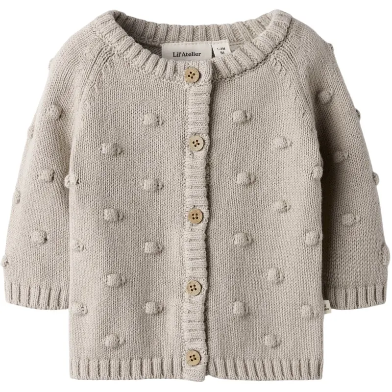 Lil'atelier Oxford Tan Nbngable Ls Knit Card Lil 1