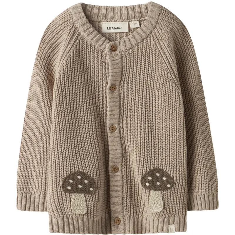 Lil'atelier Oxford Tan Nmmemlen Lak Ls Knit Card Lil 1