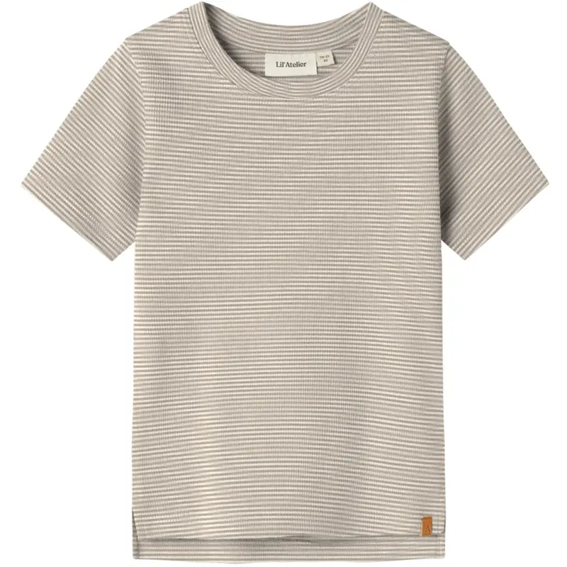 Lil'atelier Oxford Tan Nmmfeng Ss Slim Top Lil 1