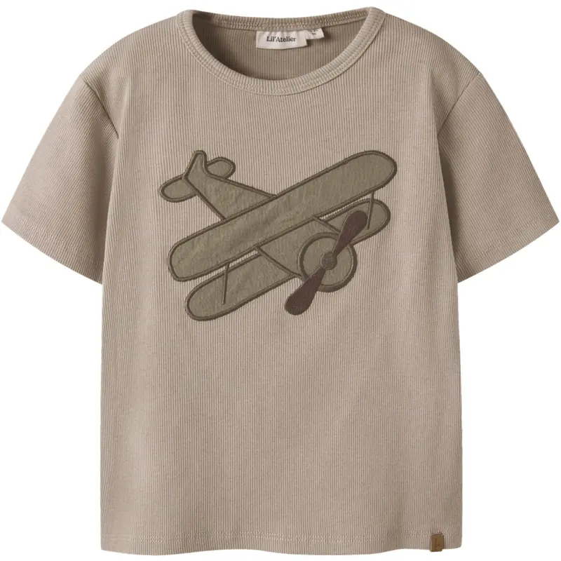 Lil'atelier Oxford Tan Nmmhalli His Ss Loose Top Lil 1