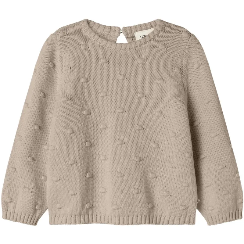 Lil'atelier Oxford Tan Nmngable Ls Loose Knit Lil 1