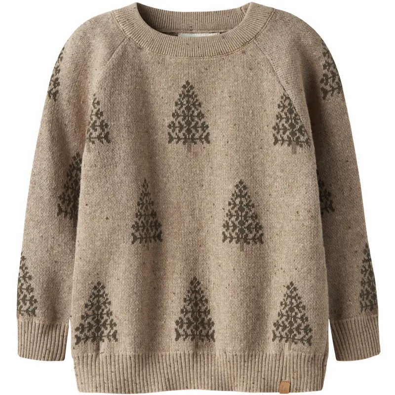 Lil'atelier Oxford Tan Nmngalto Bob Ls Knit Lil 1