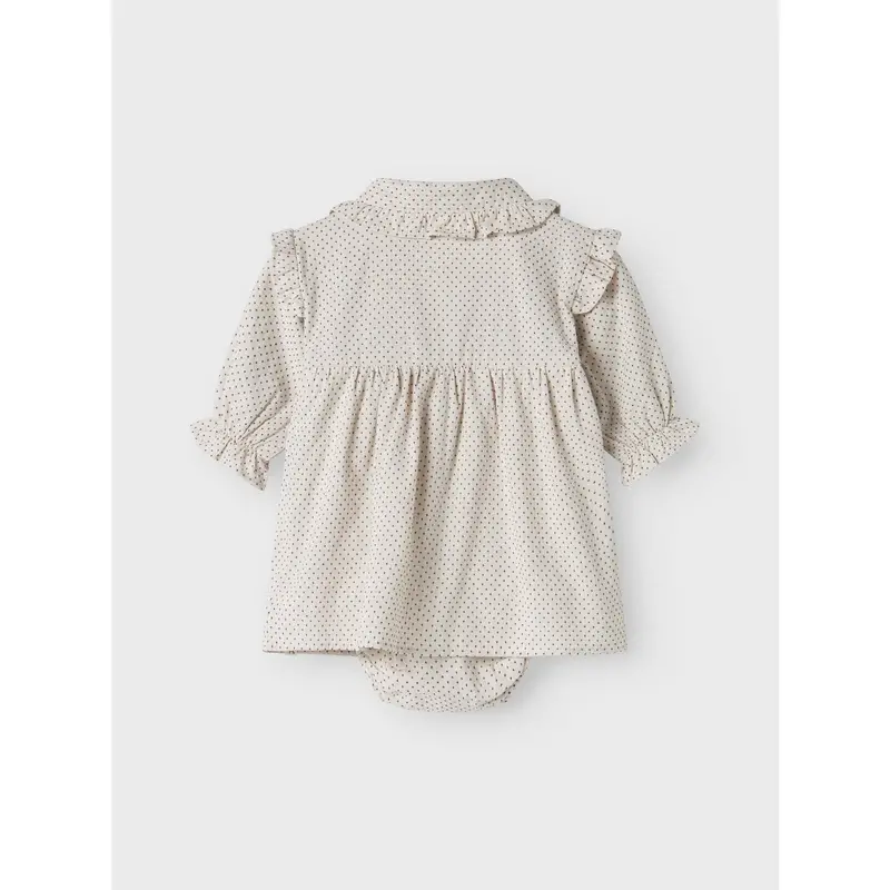 Lil'atelier Pastel Parchment Nbfolena Ls Loose Body Dress Lil 5
