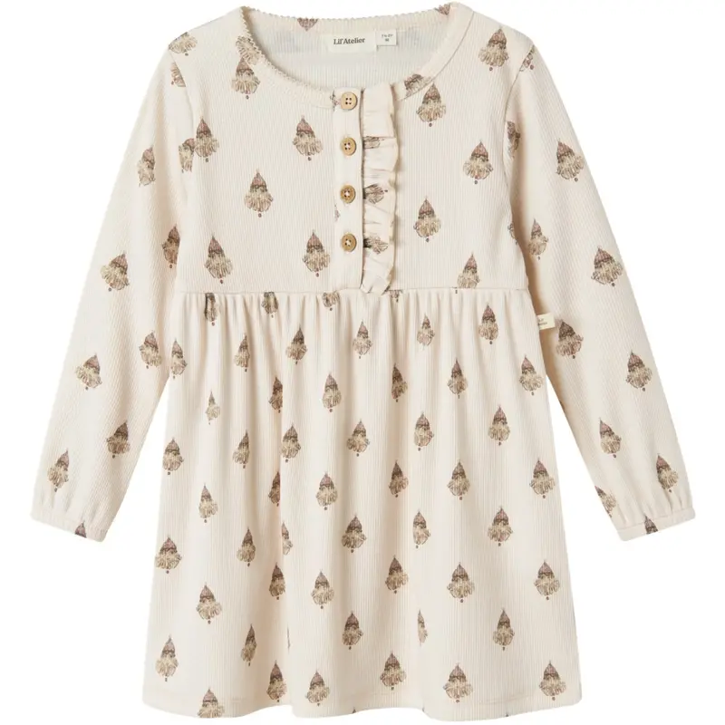 Lil'atelier Pastel Parchment Nmflavo Emi Ls Dress Lil 1