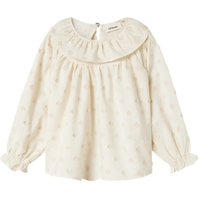 Lil'atelier Pastel Parchment Nmfnethe Ls Loose Shirt Lil 1