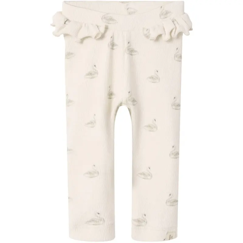 Lil'atelier Pastel Parchment Swan Nbfgavo Efi Slim Legging Lil Noos 1