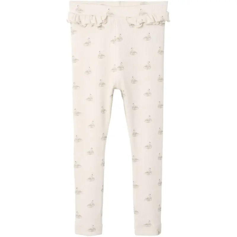 Lil'atelier Pastel Parchment Swan Nmfgavo Efi Slim Legging Lil Noos 1