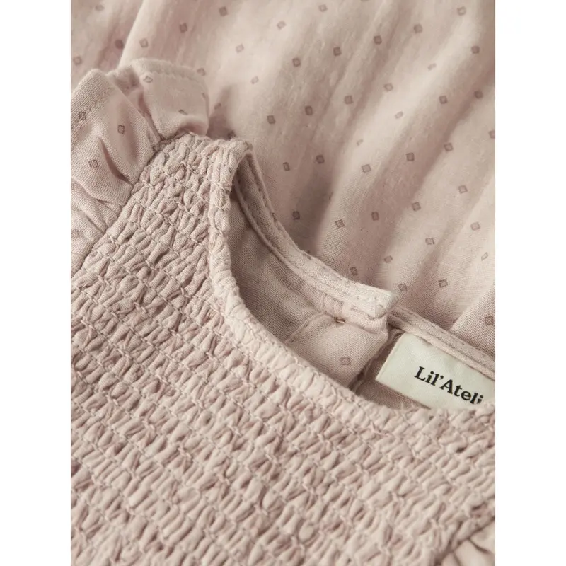 Lil'atelier Peach Whip Nbfdembe Ls Loose Body Dress Lil 2