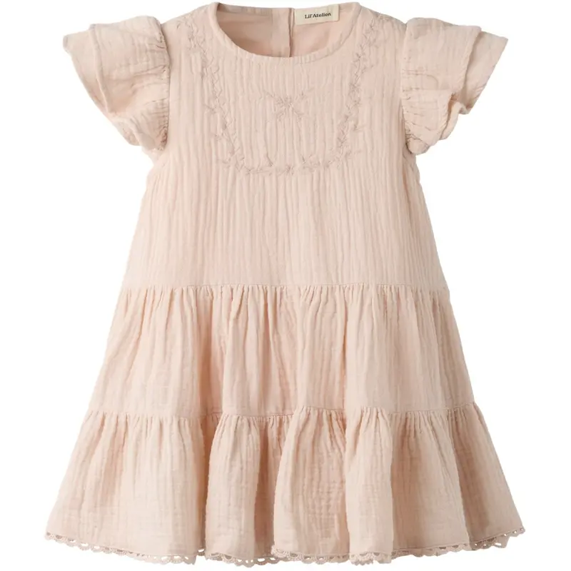 Lil'atelier Peach Whip Nmffulina Ss Loose Dress Lil 1