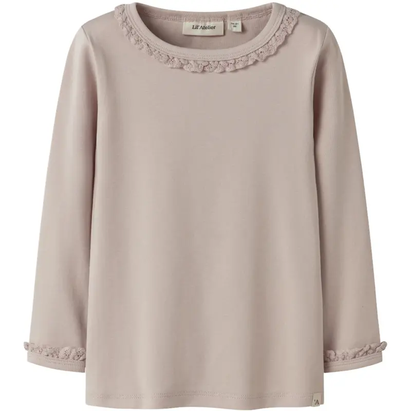 Lil'atelier Peach Whip Nmflayo Sup Ls Slim Top Solid Lil 1