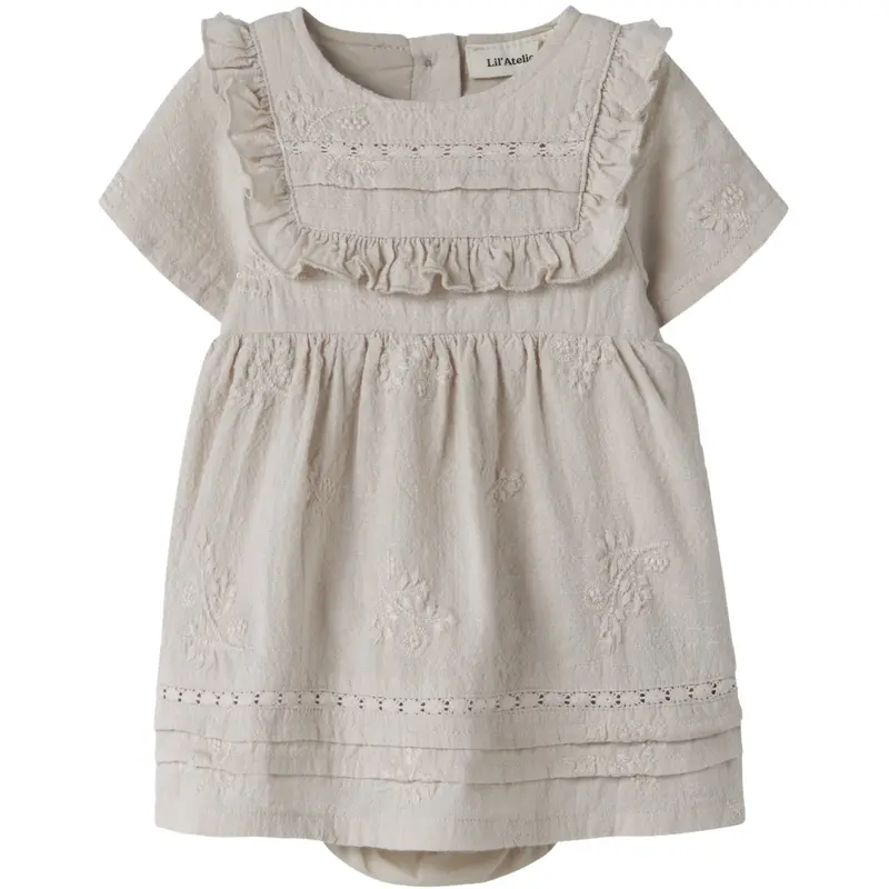 Lil'atelier Pumice Stone Nbfferonia Ss Loose Body Dress Lil 1