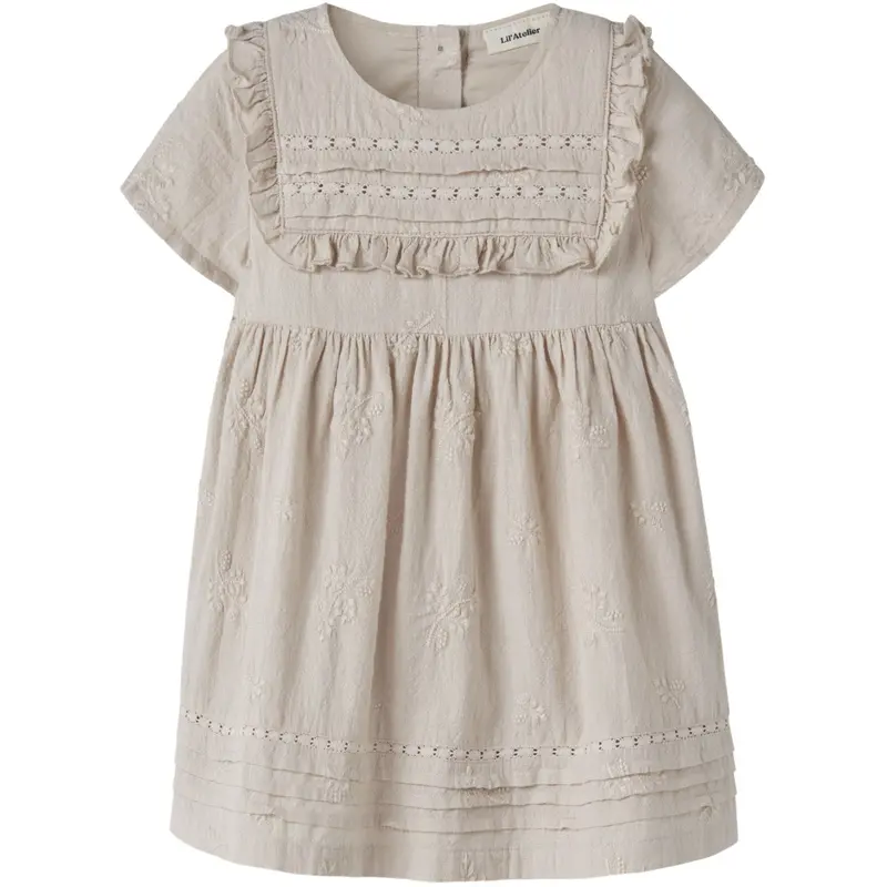 Lil'atelier Pumice Stone Nmfferonia Ss Loose Dress Lil 1