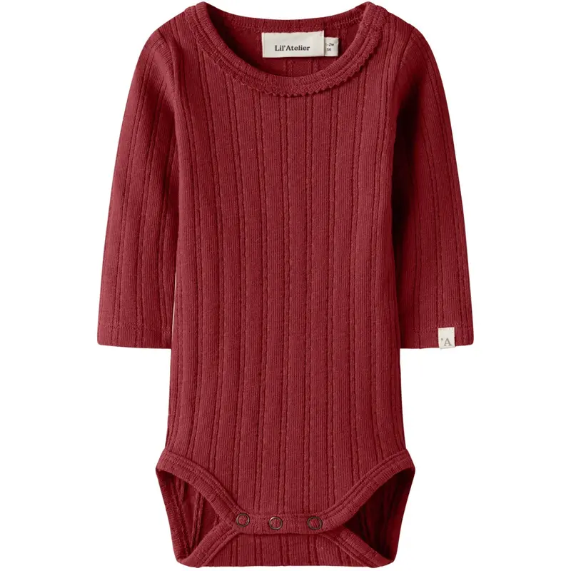 Lil'atelier Red Dahlia Nbfrita Sig Ls Slim Body Lil 1