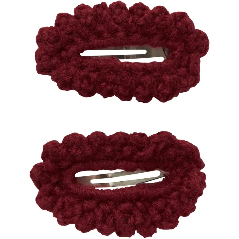 Lil'atelier Red Dahlia Nmfacc-Lisa 2 Pack Hair Clips Lil 1