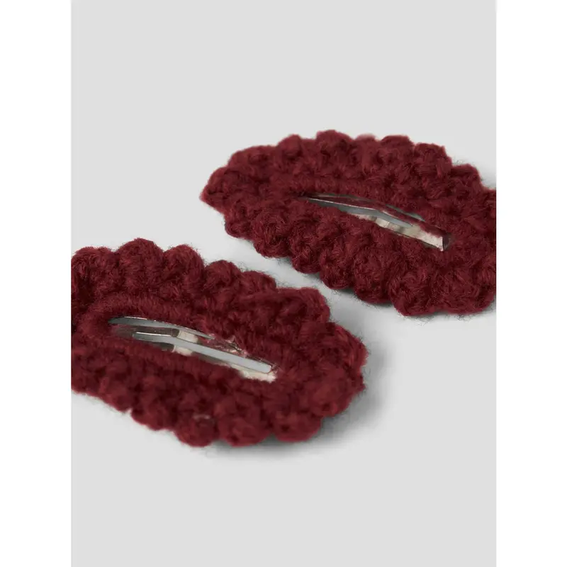 Lil'atelier Red Dahlia Nmfacc-Lisa 2 Pack Hair Clips Lil 2