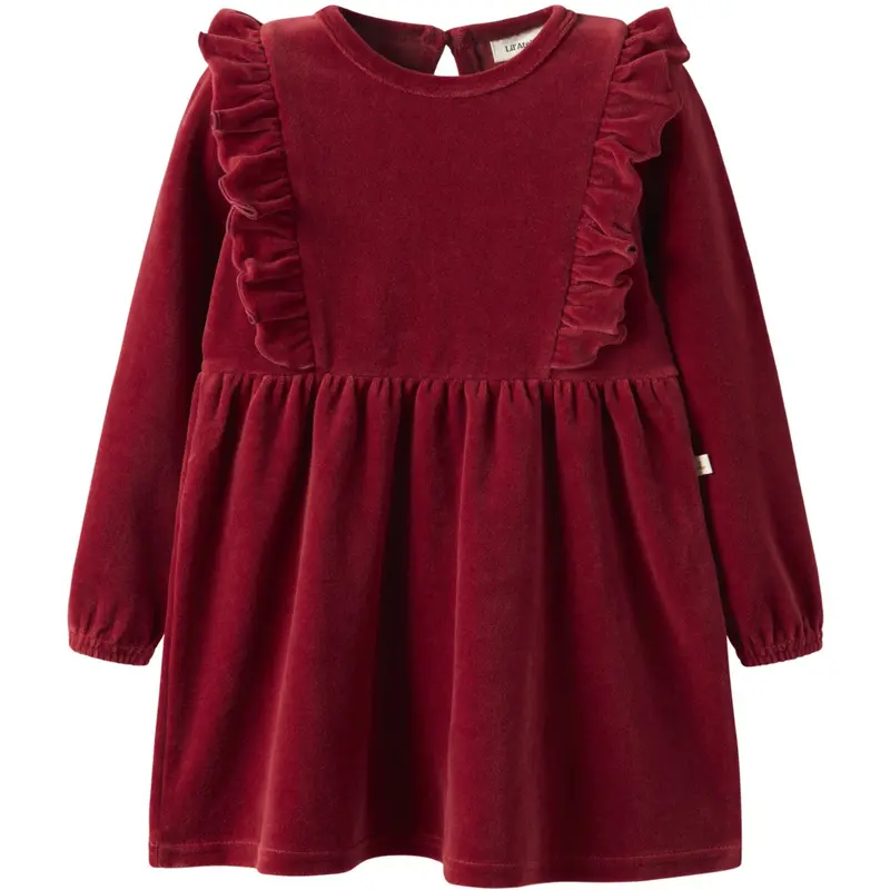 Lil'atelier Red Dahlia Nmfsaga Sag Ls Dress Lil 1
