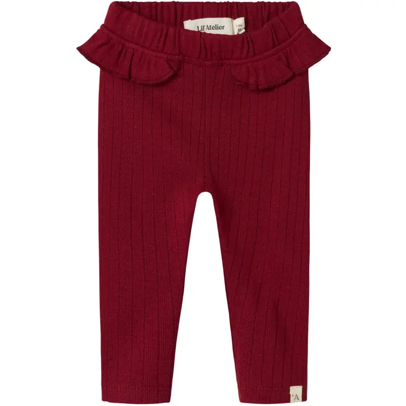 Lil'atelier Red Dahlia Rachel Nam Slim Leggings 1