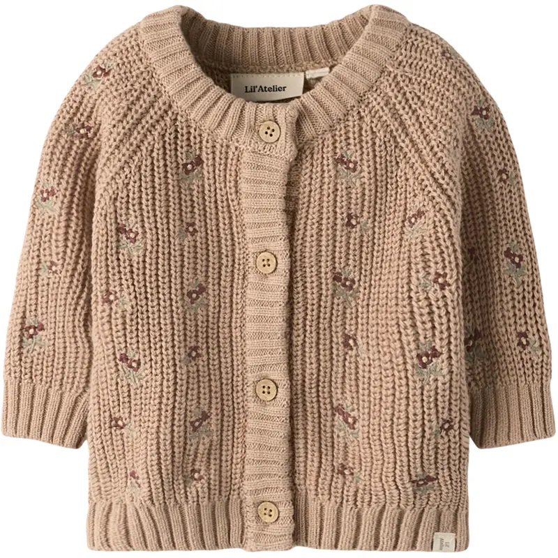 Lil'atelier Roebuck Nbfemlen Emb Ao Ls Knit Card Lil 1